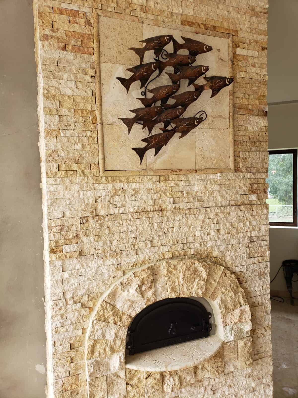 Split Face Fireplace