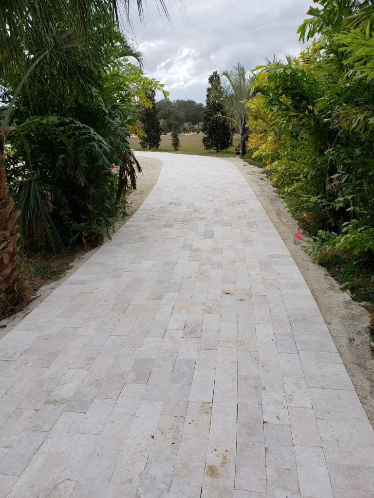 Ivory Pavers Patio