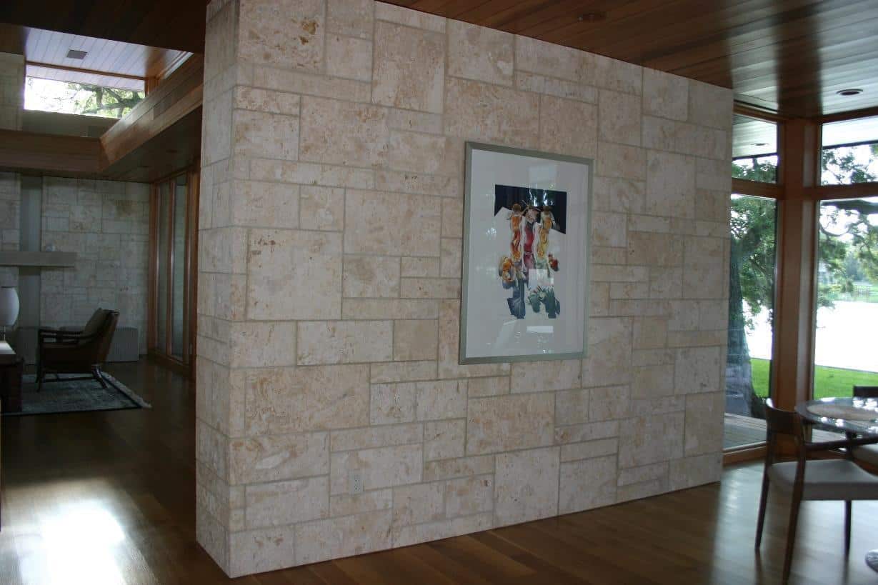 Coral Stone Veneer Facade