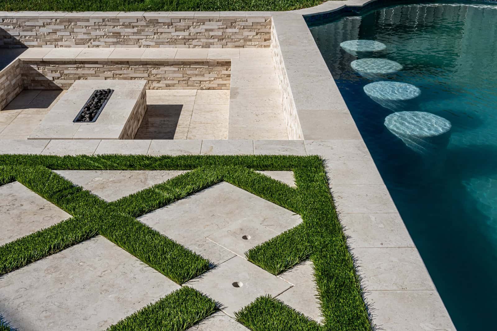 Mediterranean Shellstone Paver Deck